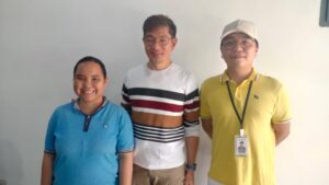 Fizzbuzz, Inc. team Lennard and Clare with Graphic Designer Daniel Lim at Cebu animation training 